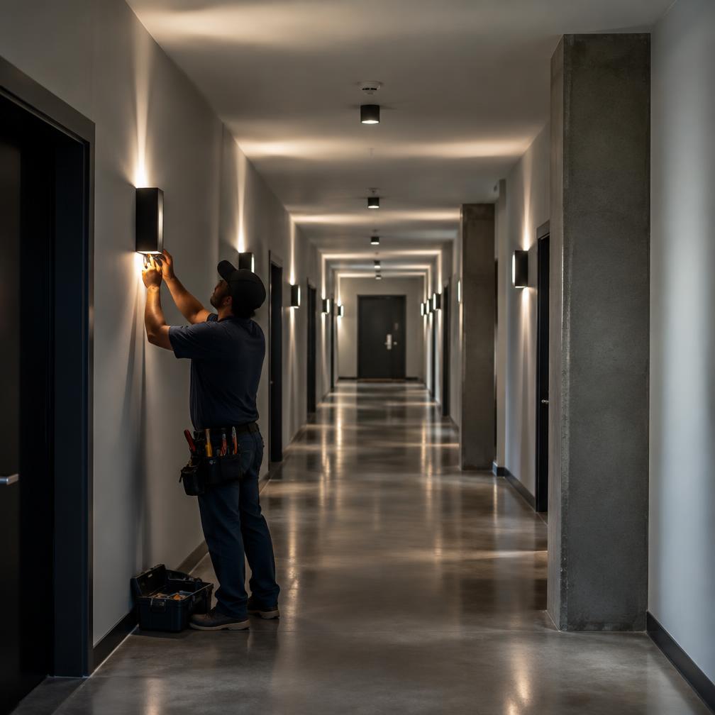 Exterior property lighting service